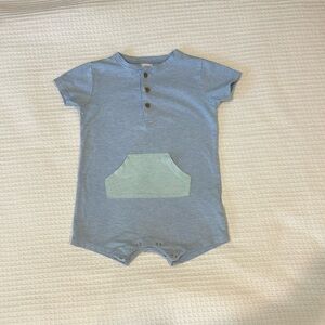 ETTIE H | blue one piece romper | 12-18 months